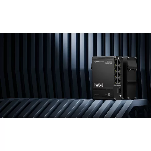 Teltonika NETWORKS TSW040 8-Port PoE+ Switch Beállítást nem igénylő (unmanaged) Fast Ethernet (10/100) Ethernet-áramellátás (PoE) támogatása Fekete