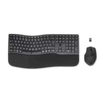   HP 680 Comfort Dual-Mode Keyboard and Mouse Combo billentyűzet Egér mellékelve Otthoni RF vezeték nélküli + Bluetooth QWERTY Fekete