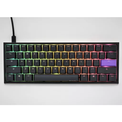 Ducky One 2 Mini RGB billentyűzet Játék USB Amerikai angol Fekete