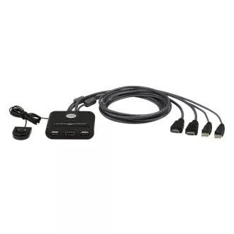 ATEN CS22HF KVM kapcsoló Fekete