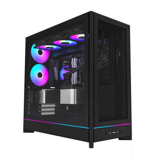 Montech HS01 PRO Midi Tower Fekete