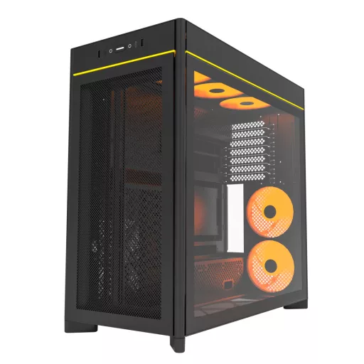 Montech HS01 PRO Midi Tower Fekete