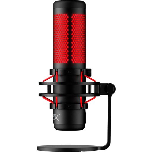 HyperX QuadCast - USB Microphone (Black-Red) - Red Lighting Vörös PC-mikrofon