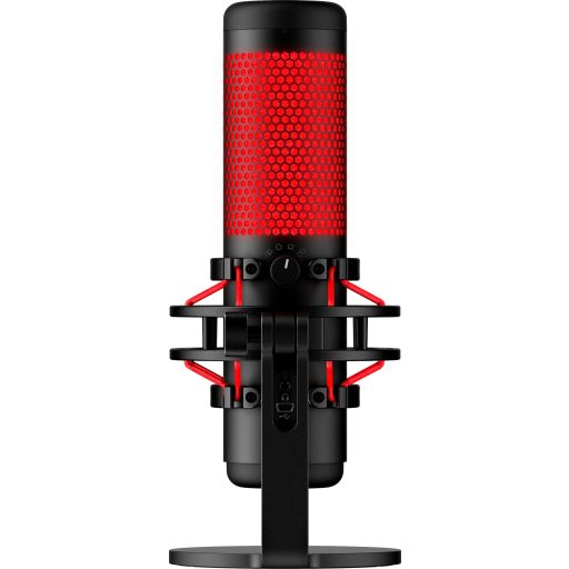 HyperX QuadCast - USB Microphone (Black-Red) - Red Lighting Vörös PC-mikrofon