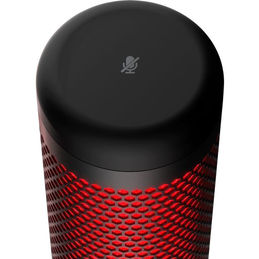 HyperX QuadCast - USB Microphone (Black-Red) - Red Lighting Vörös PC-mikrofon