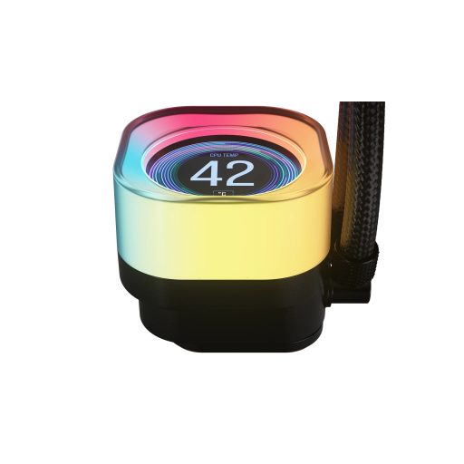 Corsair iCUE LINK TITAN 240 RX LCD Processzor Hűtő 12 cm Fekete 1 db