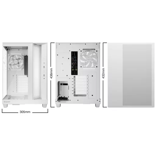 be quiet! Light Base 500 LX White Midi Tower Fehér