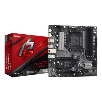   Asrock B550M Phantom Gaming 4 AMD B550 AM4 foglalat Micro ATX