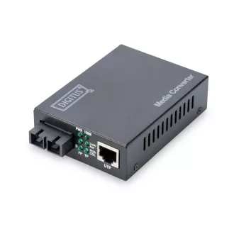   Digitus DN-82021-1 hálózati média konverter Belső 1310 nm Single-mode Fekete