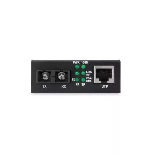 Digitus DN-82021-1 hálózati média konverter Belső 1310 nm Single-mode Fekete