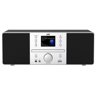 JVC RD-E874B Tower Bluetooth 20 W Black, Silver