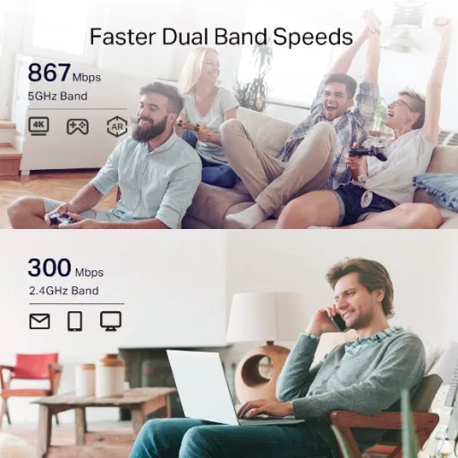 TP-Link RE335 Hálózati jelismétlő 867 Mbit/s Fehér