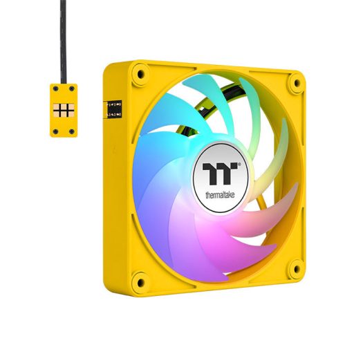 Thermaltake CT120 EX ARGB Számítógép ház Hűtő 12 cm Sárga