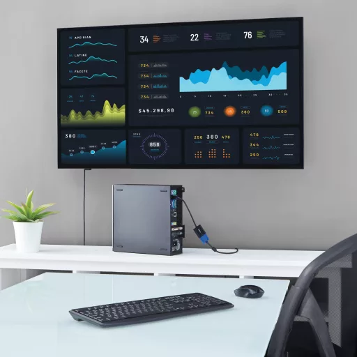 StarTech.com DP2VGA3X5 video átalakító kábel 0,1 M DisplayPort VGA (D-Sub) Fekete