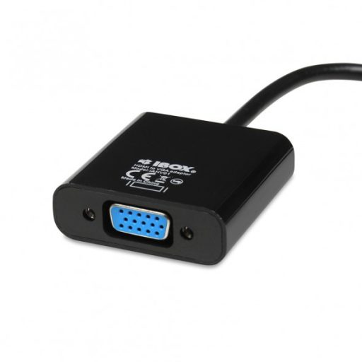 iBox IAHV01 video átalakító kábel HDMI A-típus (Standard) VGA (D-Sub) Fekete