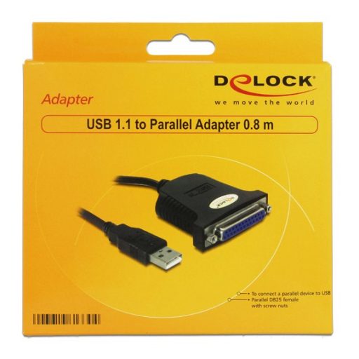 DeLOCK USB 1.1 parallel adapter párhuzamos kábel 0,8 M