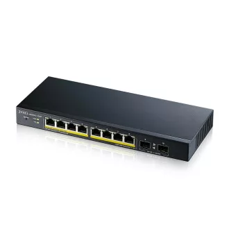   Zyxel GS1900-10HP Vezérelt L2 Gigabit Ethernet (10/100/1000) Ethernet-áramellátás (PoE) támogatása Fekete