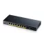 Zyxel GS1900-10HP Vezérelt L2 Gigabit Ethernet (10/100/1000) Ethernet-áramellátás (PoE) támogatása Fekete