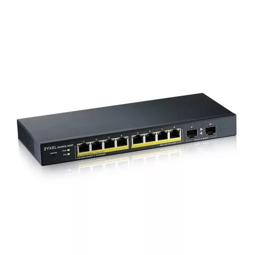 Zyxel GS1900-10HP Vezérelt L2 Gigabit Ethernet (10/100/1000) Ethernet-áramellátás (PoE) támogatása Fekete
