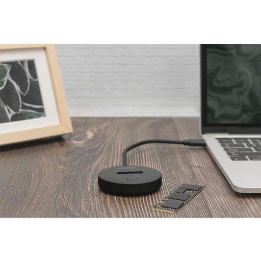 Digitus DA-71547 dokkoló állomás tárolóegységhez USB 3.2 Gen 2 (3.1 Gen 2) Type-C Fekete