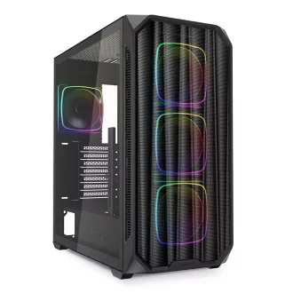 Sharkoon AK5M RGB Midi Tower Fekete
