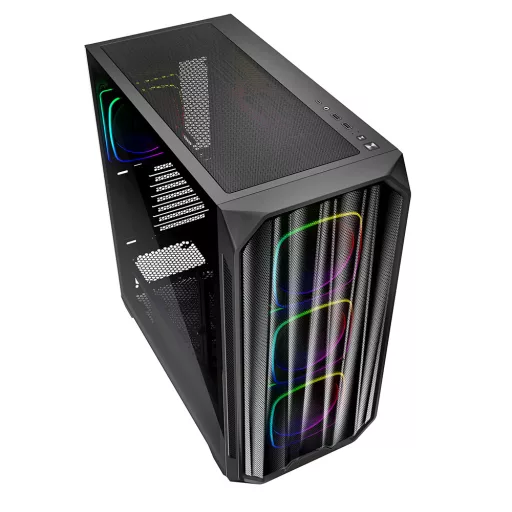 Sharkoon AK5M RGB Midi Tower Fekete