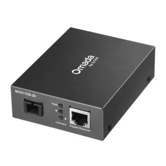   TP-Link Omada MC211CS-20 hálózati média konverter 1000 Mbit/s 1310 nm Single-mode Fekete