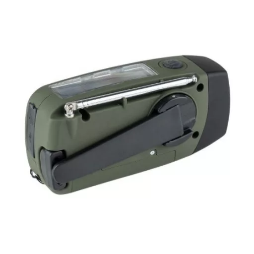 Fosco Emergency Emergency radio with light and power bank Green, Black