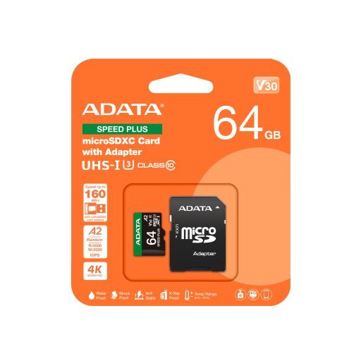 ADATA Speed Plus 64 GB MicroSDXC Class 10