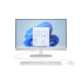   HP 23.8 inch All-in-One 24-cr0010nn PC Intel® Core™ i3 60,5 cm (23.8") 1920 x 1080 pixelek All-in-One számítógép 8 GB DDR4-SDRAM 512 GB SSD FreeDOS Wi-Fi 6 (802.11ax) Fehér