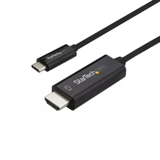   StarTech.com CDP2HD1MBNL video átalakító kábel 1 M USB C-típus HDMI Fekete