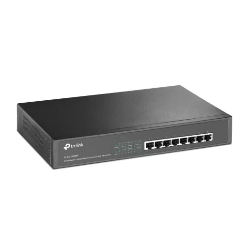 TP-Link TL-SG1008MP Beállítást nem igénylő (unmanaged) Gigabit Ethernet (10/100/1000) Ethernet-áramellátás (PoE) támogatása 1U Fekete