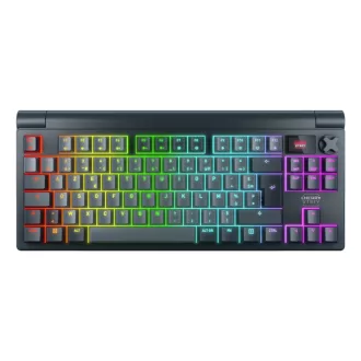   CHERRY XTRFY MX 8.3 TKL Wireless billentyűzet Játék USB + RF Wireless + Bluetooth AZERTY Francia Szürke