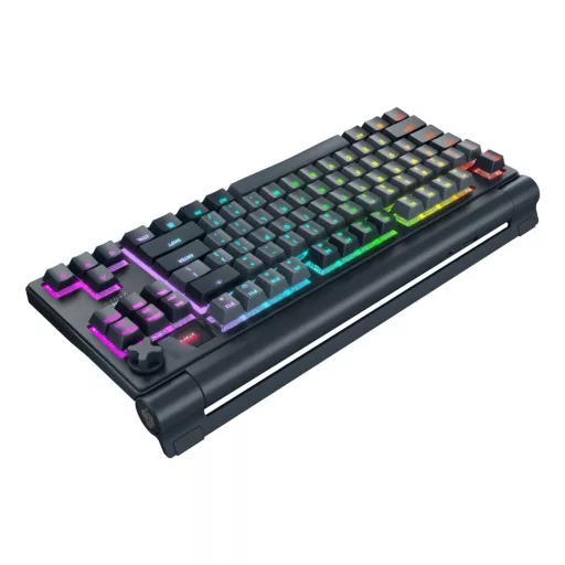 CHERRY XTRFY MX 8.3 TKL Wireless billentyűzet Játék USB + RF Wireless + Bluetooth AZERTY Francia Szürke
