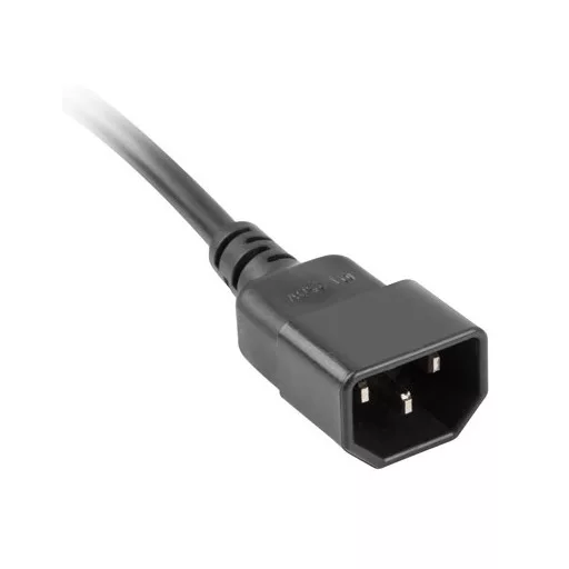Lanberg PS0-05E-0100-IEC-BK elektromos elosztó 1 M 5 AC kimenet(ek) Beltéri Fekete