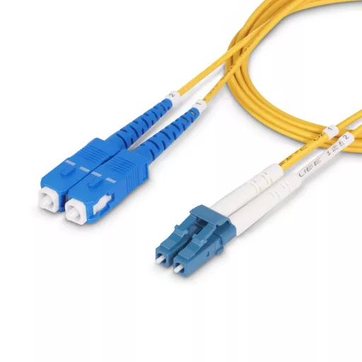 StarTech.com SMLCSC-OS2-1M InfiniBand és száloptikai kábel LC SC Sárga