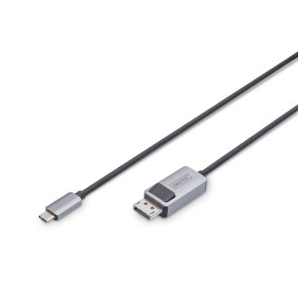   Digitus DB-300334-010-S video átalakító kábel 1 M USB C-típus DisplayPort Fekete
