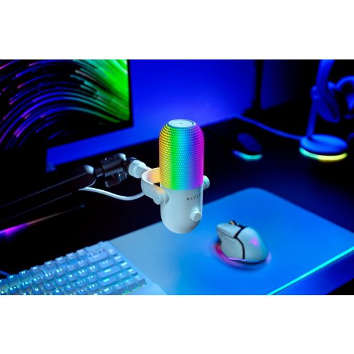 Razer Seiren V3 Chroma Fehér PC-mikrofon