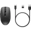 HP 710 Rechargeable Silent Mouse egér Irodai Kétkezes RF vezeték nélküli + Bluetooth 3000 DPI