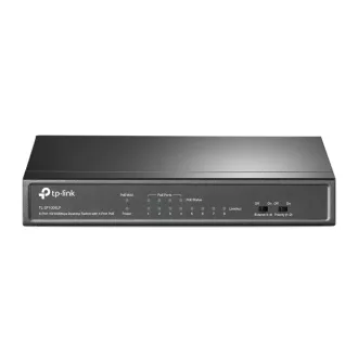   TP-Link TL-SF1008LP hálózati kapcsoló Beállítást nem igénylő (unmanaged) Fast Ethernet (10/100) Ethernet-áramellátás (PoE) támogatása Fekete