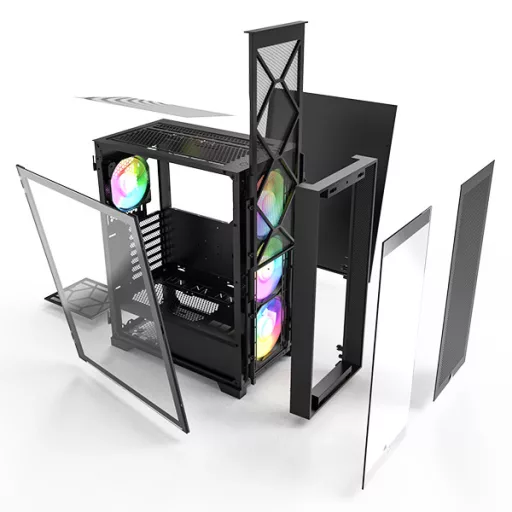 Montech AIR 1000 PREMIUM Midi Tower Fekete