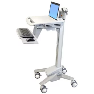   Ergotron StyleView EMR Laptop Cart, SV40 Alumínium, Szürke, Fehér Gurulós multimédia állvány