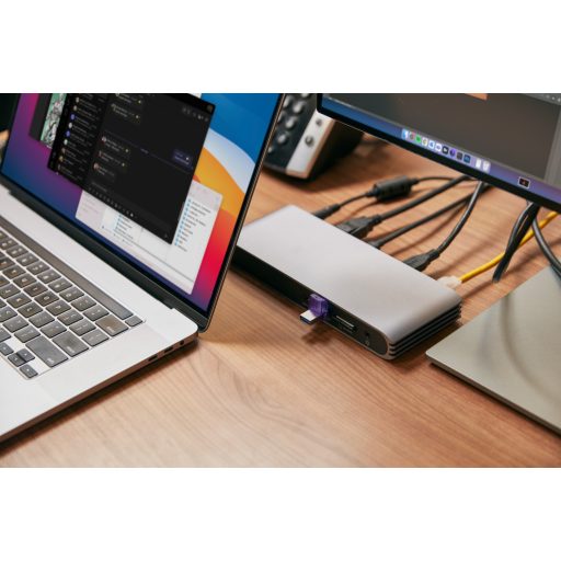 Kingston Technology DataTraveler microDuo 3C USB flash meghajtó 64 GB USB Type-A / USB Type-C 3.2 Gen 1 (3.1 Gen 1) Lila, Rozsdamentes acél