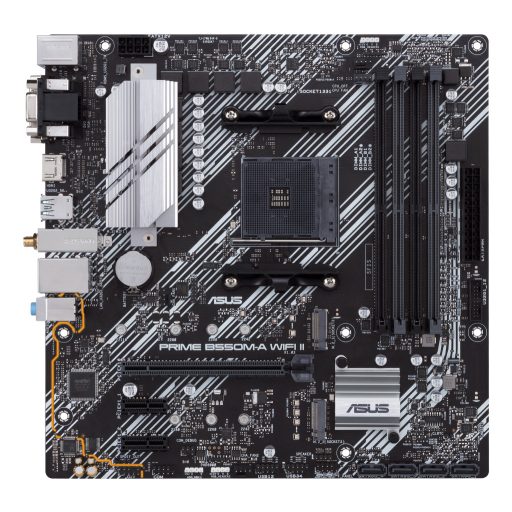ASUS PRIME B550M-A WIFI II AMD B550 AM4 foglalat Micro ATX