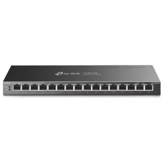  TP-Link TL-SG116P hálózati kapcsoló Beállítást nem igénylő (unmanaged) Gigabit Ethernet (10/100/1000) Ethernet-áramellátás (PoE) támogatása Fekete