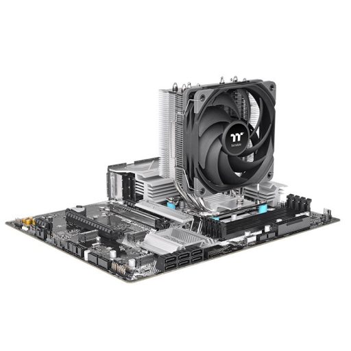 Thermaltake UX400 Processzor Hűtő 12 cm Fekete, Ezüst 1 db