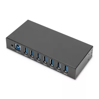   Digitus DA-70258-1 hálózati csatlakozó USB 3.2 Gen 1 (3.1 Gen 1) Type-B 5000 Mbit/s Fekete