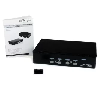 StarTech.com SV431USB KVM kapcsoló Keretállvány Fekete