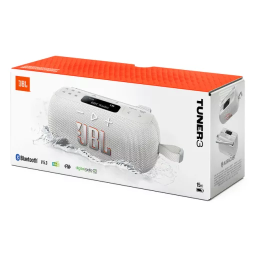 JBL TUNER 3 Hordozható Analóg és digitális Fehér