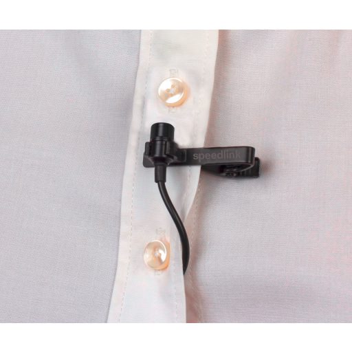 SPEEDLINK SPES Fekete Csíptethető mikrofon